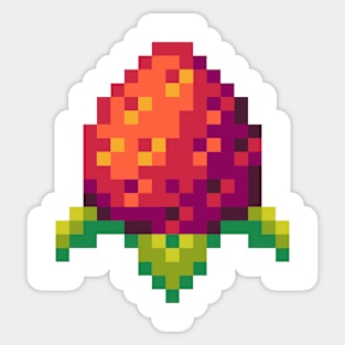 Pixel Strawberry Sticker